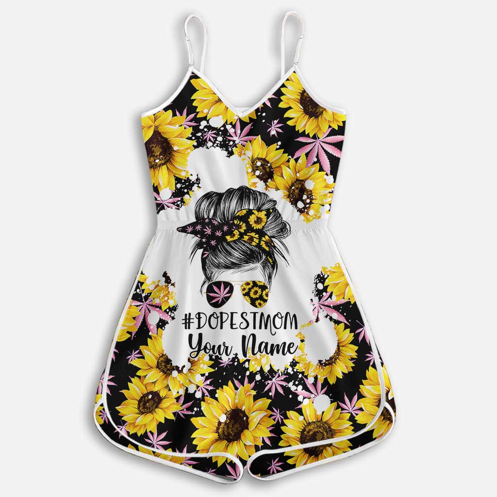 Dopest Mom - Personalized Weed Romper