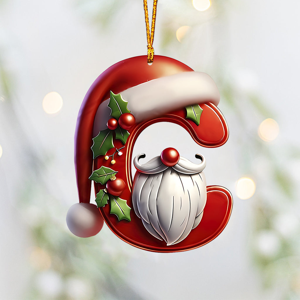 Cute Santa Claus Letter - Personalized Family Ornament