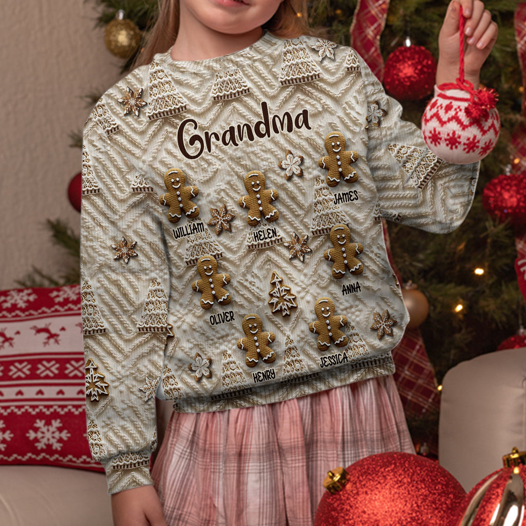 Omas Lebkuchen - Personalisierter Oma-Hässlicher-Pullover