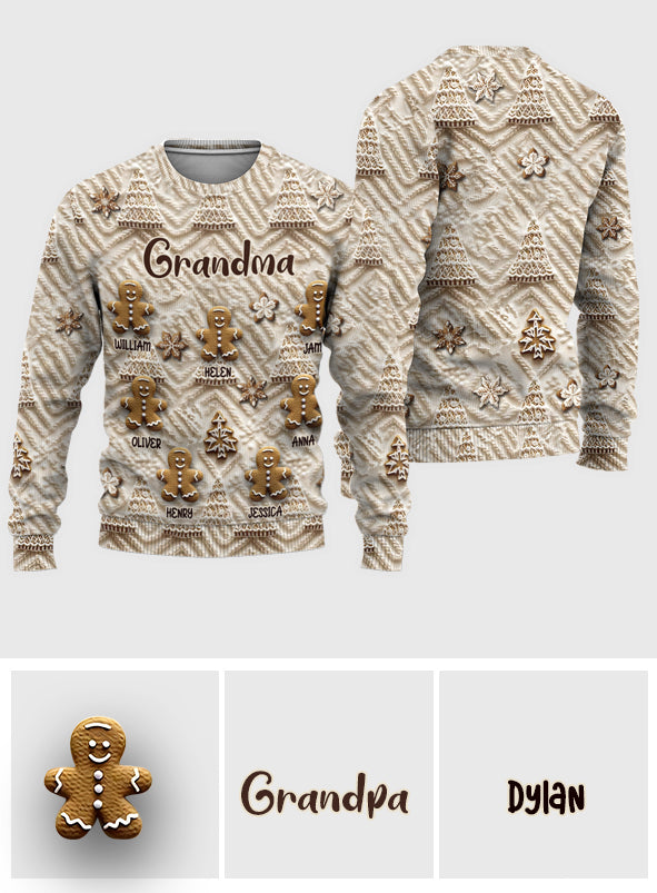 Omas Lebkuchen - Personalisierter Oma-Hässlicher-Pullover