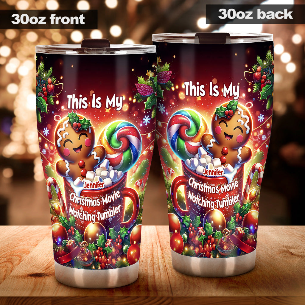 Movie Watching Tumbler - Personalized Tumbler