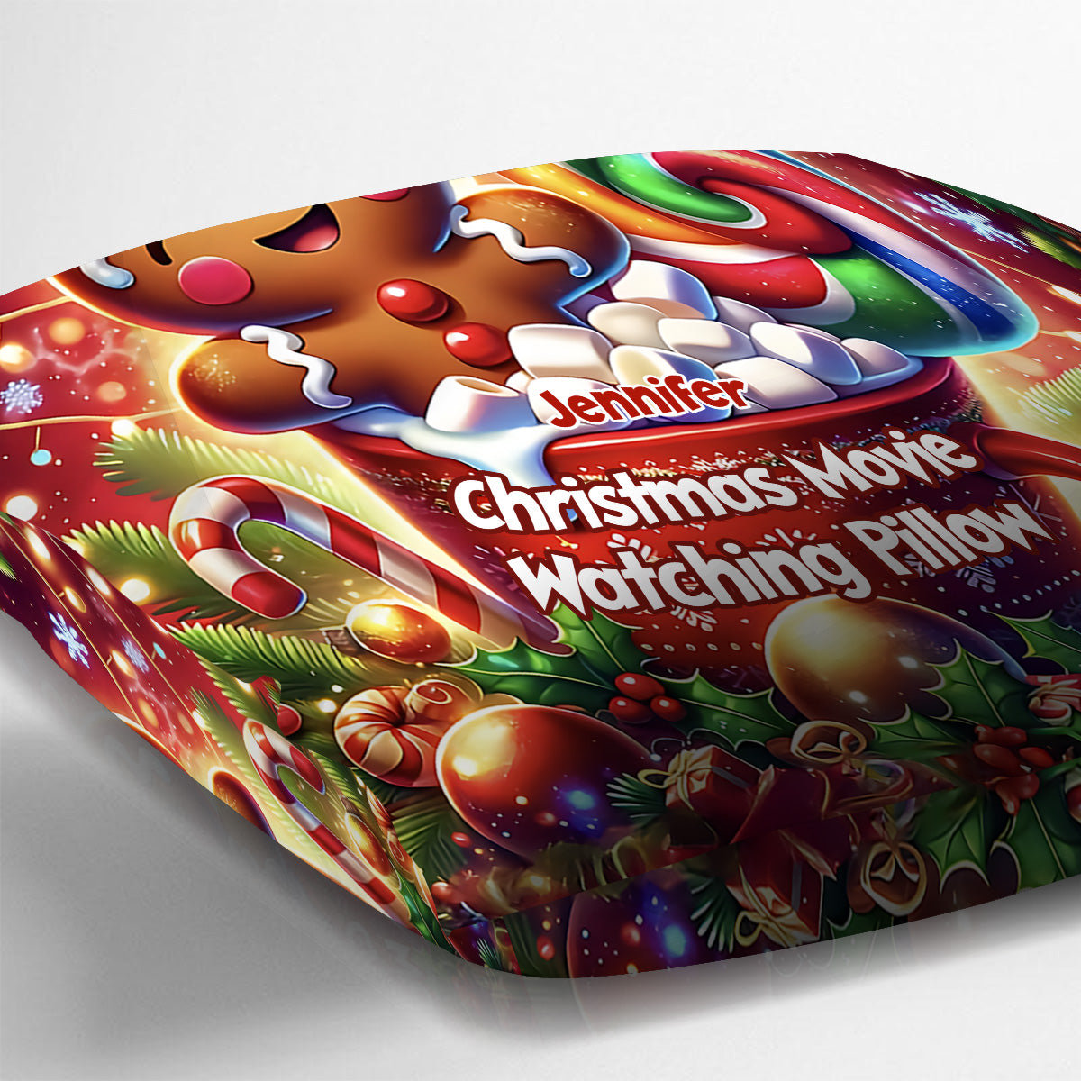 Movie Watching Pillow - Personalized Throw Pillow