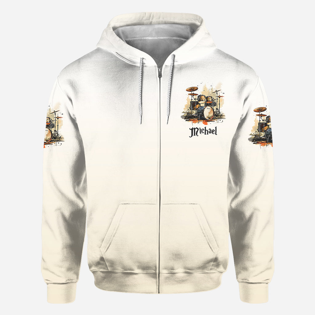 Don't Pick A Fight With A Drummer - Personalized Drummer All Over Shirt