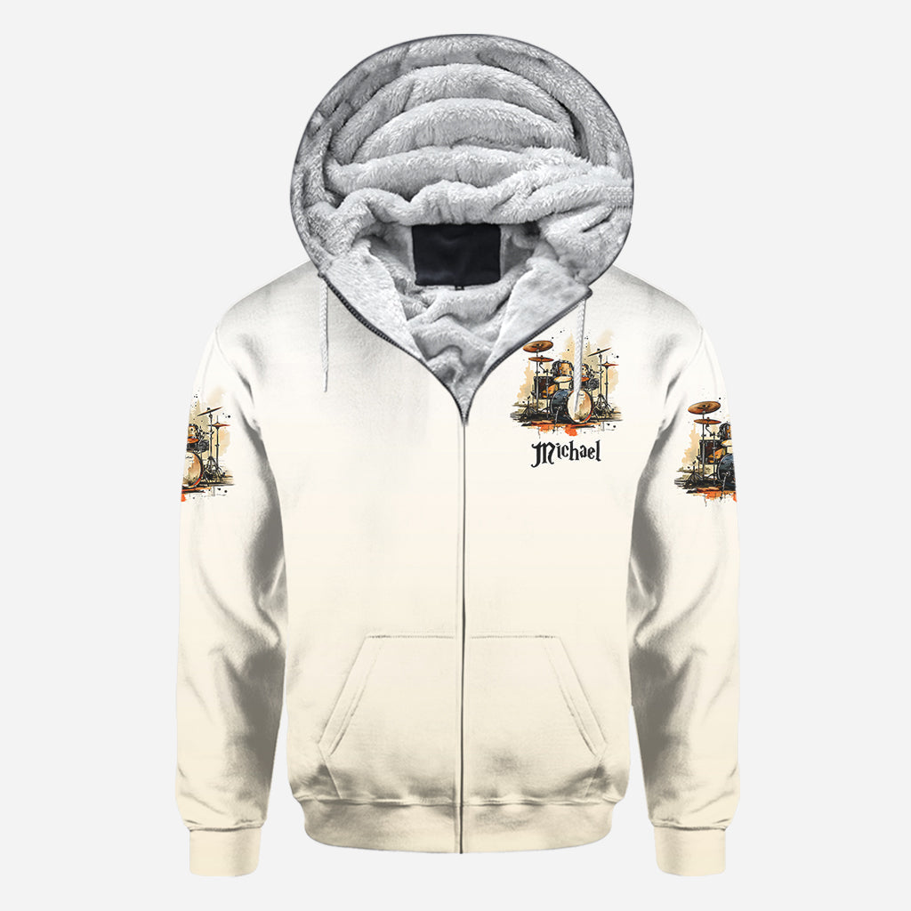 Don't Pick A Fight With A Drummer - Personalized Drummer All Over Shirt