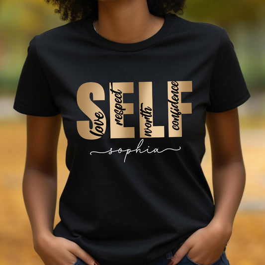 Self Confidence - Personalized African American T-shirt And Hoodie