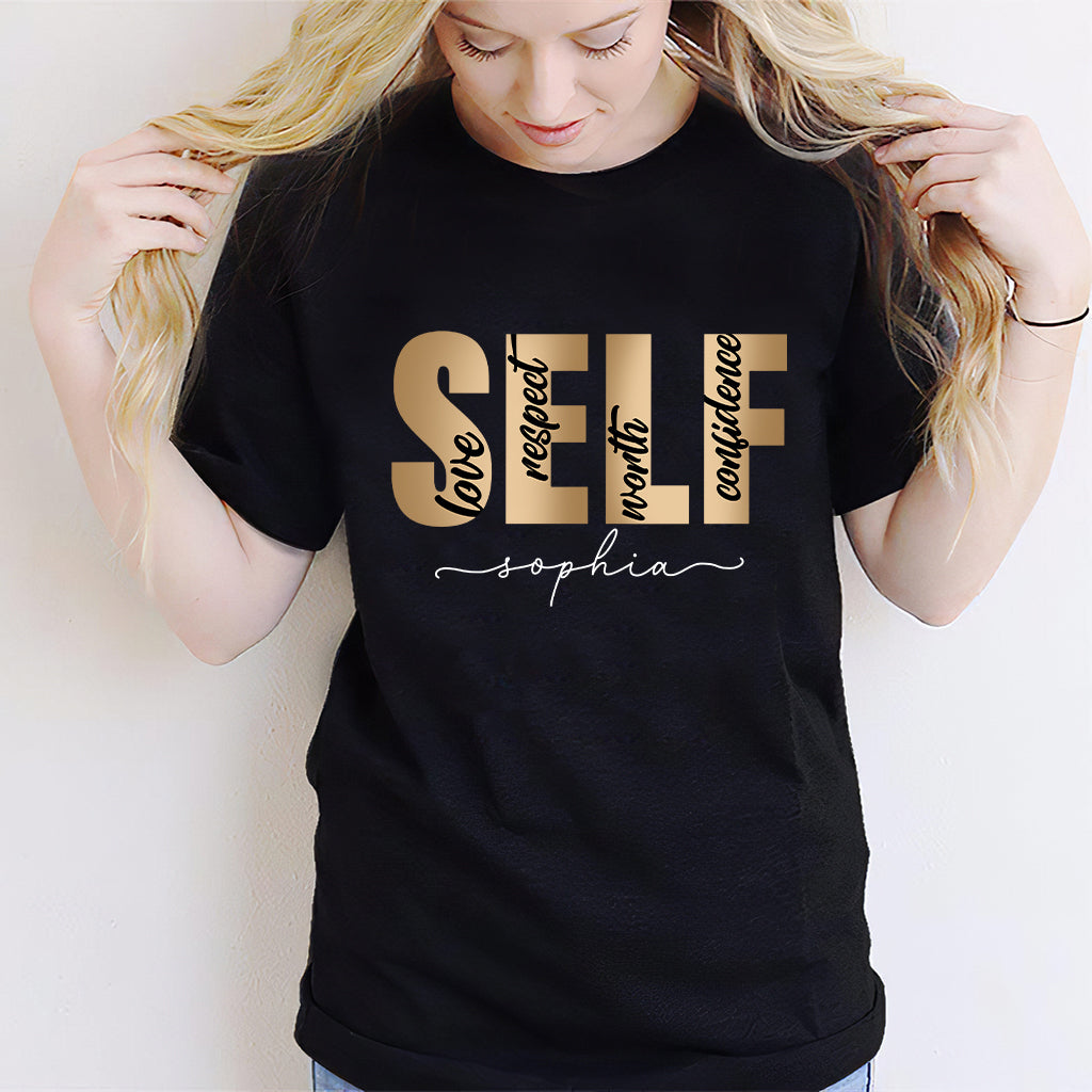 Self Confidence - Personalized African American T-shirt And Hoodie