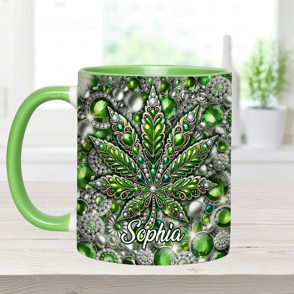 Stunning Leaf - Personalized Weed Accent Mug