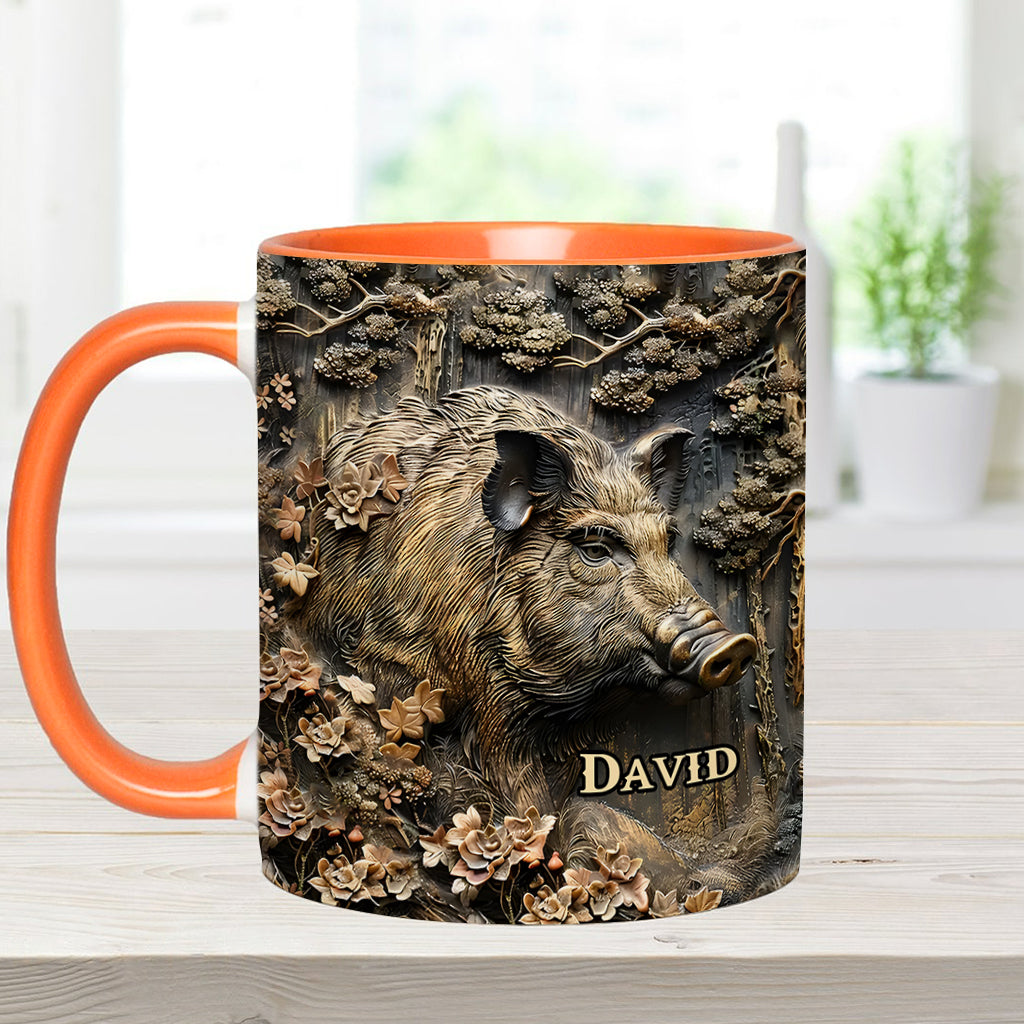 Personalisierte Tasse mit Jagdmotiv – Beliebiger Name