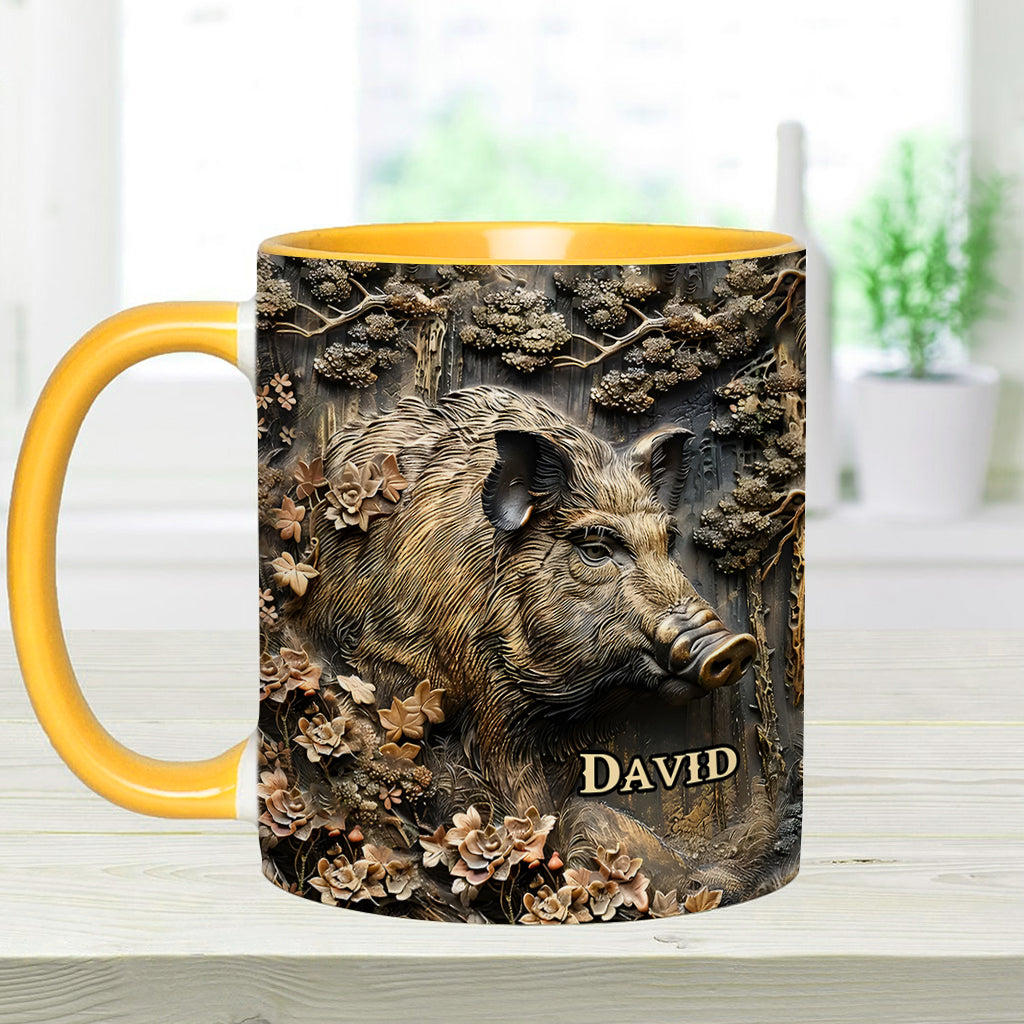 Personalisierte Tasse mit Jagdmotiv – Beliebiger Name