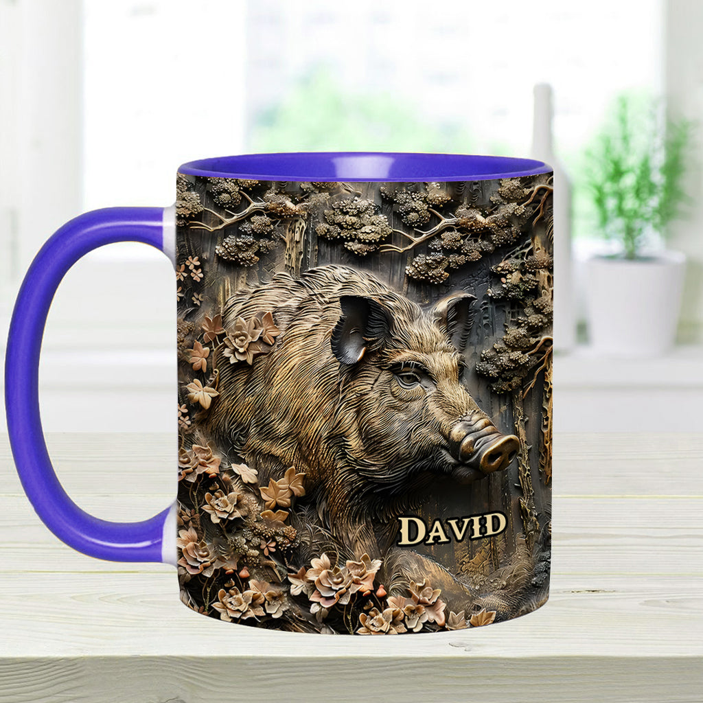 Personalisierte Tasse mit Jagdmotiv – Beliebiger Name