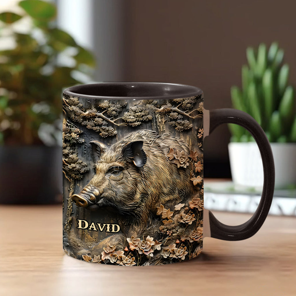 Personalisierte Tasse mit Jagdmotiv – Beliebiger Name