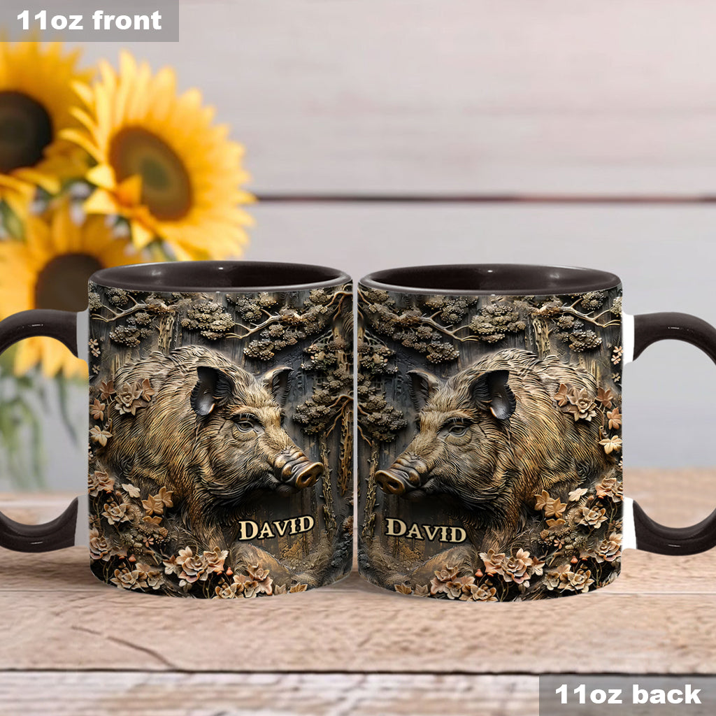 Personalisierte Tasse mit Jagdmotiv – Beliebiger Name