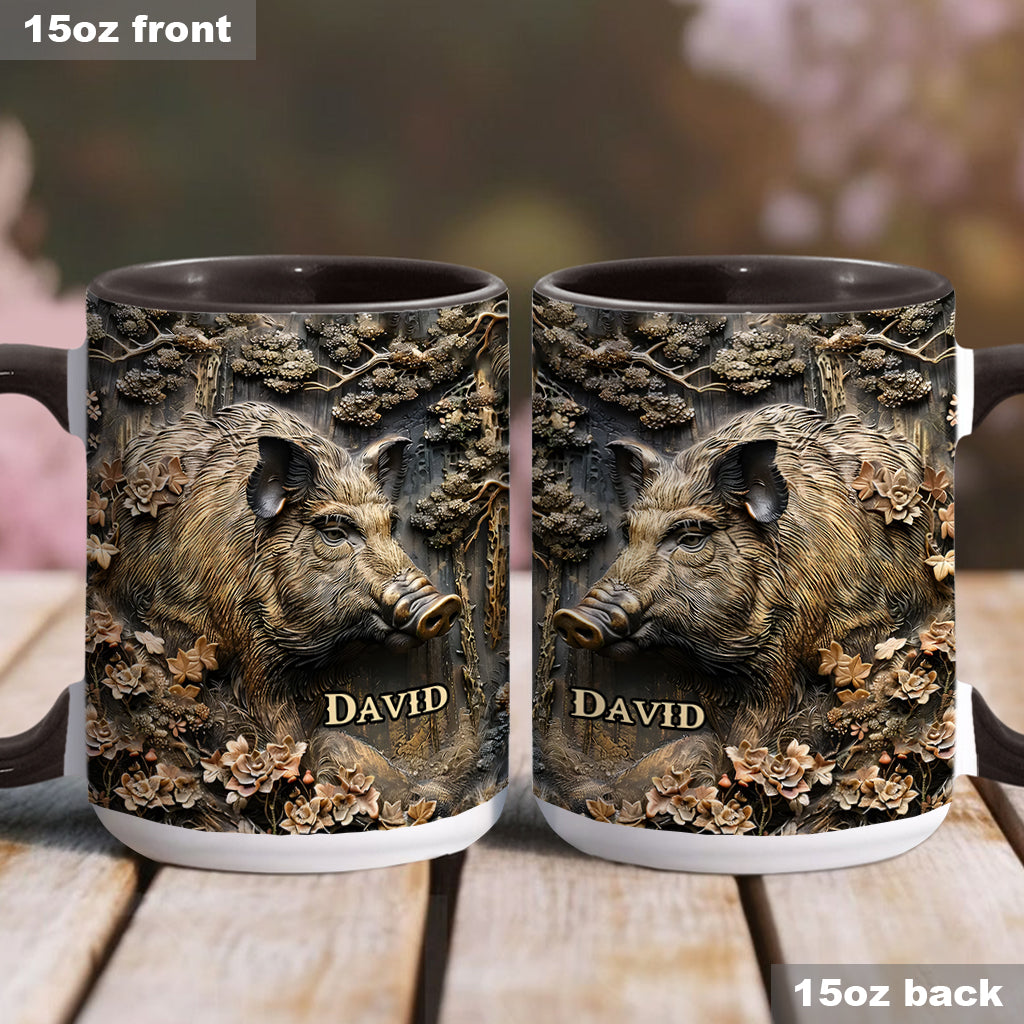 Personalisierte Tasse mit Jagdmotiv – Beliebiger Name