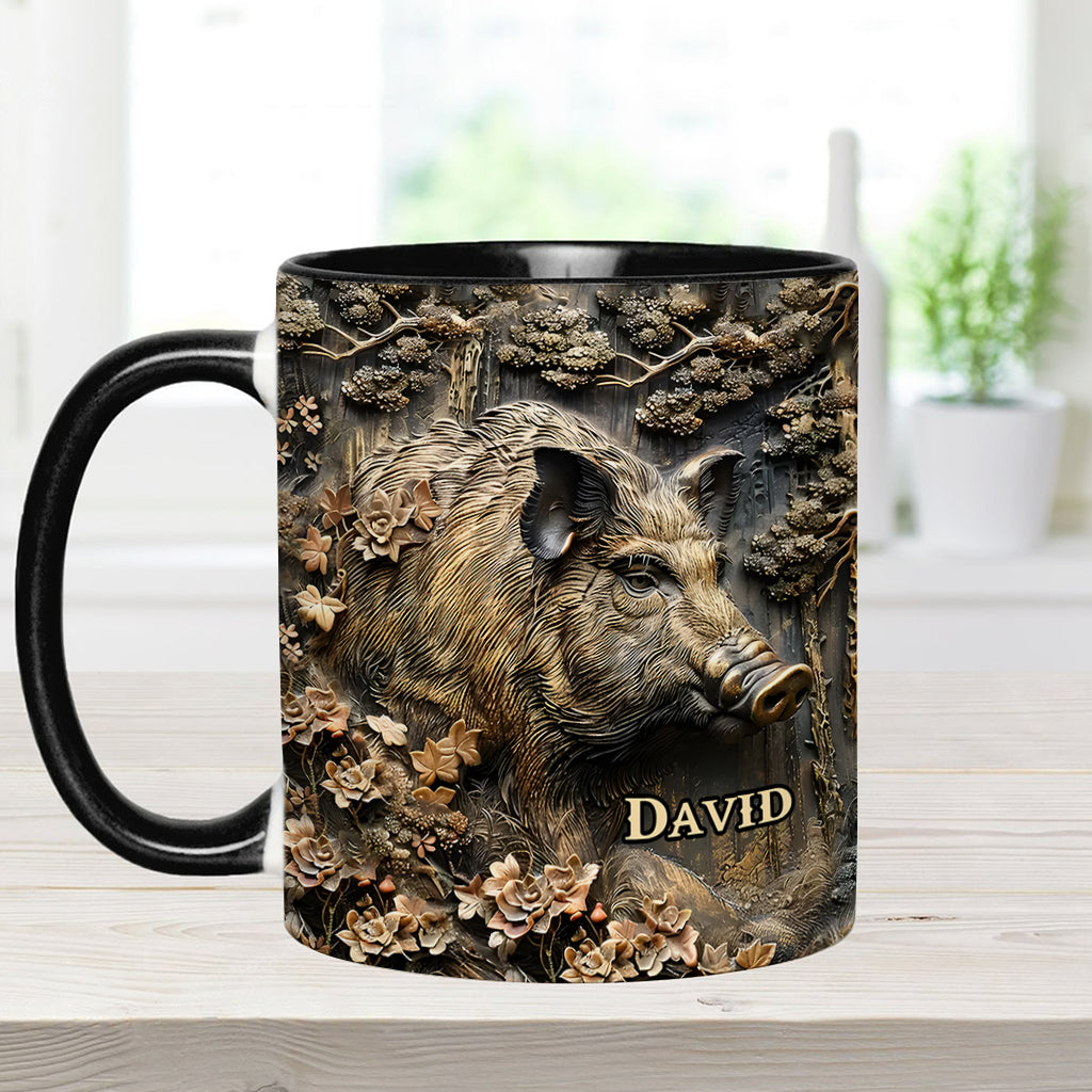 Personalisierte Tasse mit Jagdmotiv – Beliebiger Name