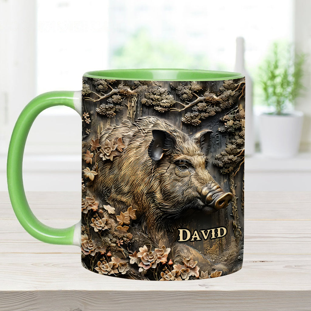Personalisierte Tasse mit Jagdmotiv – Beliebiger Name