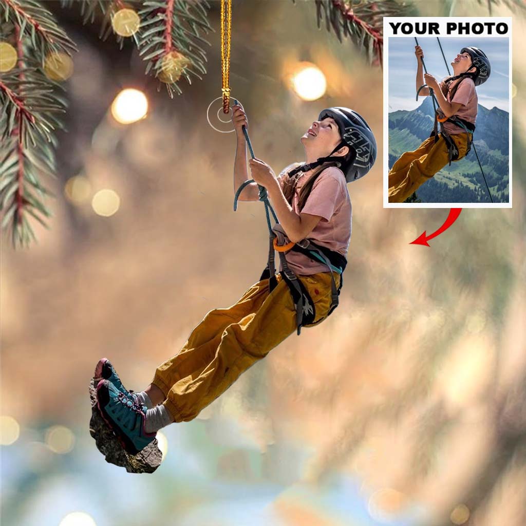 Ornement découpé avec photo - Ornement personnalisé de forme unique