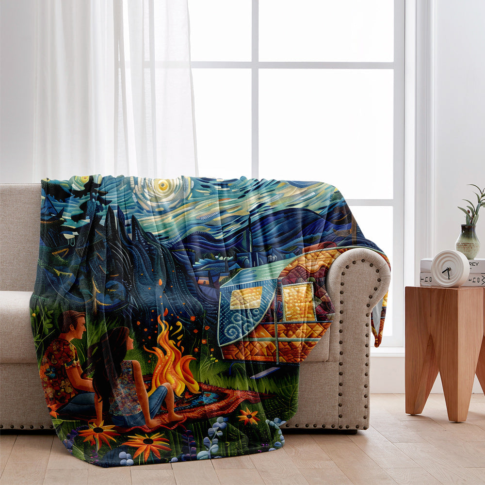 Adventure Partners for Life - Personalized Couple Blanket