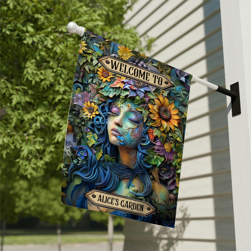 Welcome To My Garden - Personalized Gardening Garden Flag