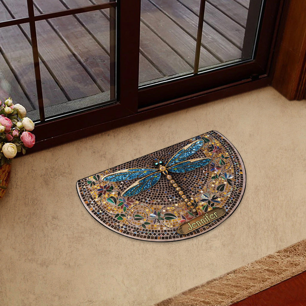 Willkommen im Haus eines Gärtners – Personalisierte Fußmatte in Gartenform