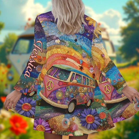 Hippie Girl - Personalized Hippie Cardigan