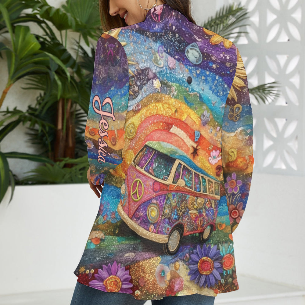 Hippie Girl - Personalized Hippie Cardigan