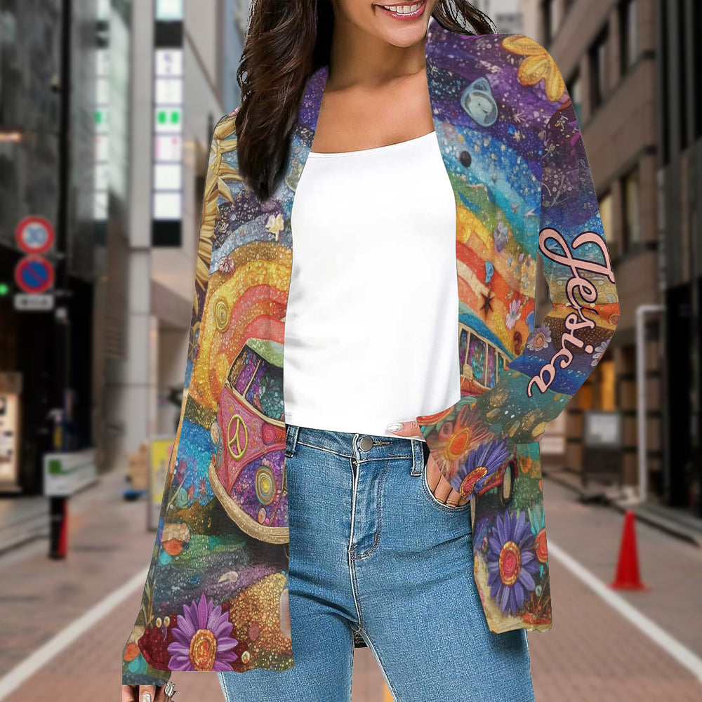 Hippie Girl - Personalized Hippie Cardigan