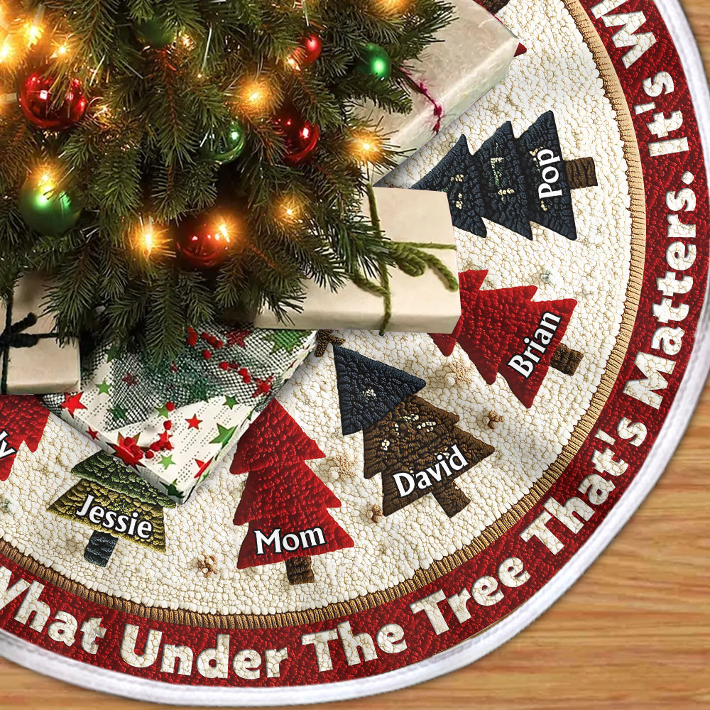 Family Christmas Tree - Personalized Family Tree Skirt