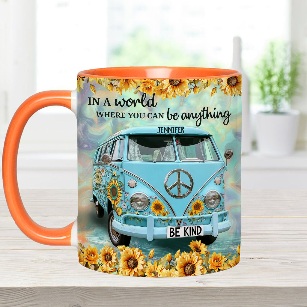 Be Kind - Personalized Hippie Accent Mug