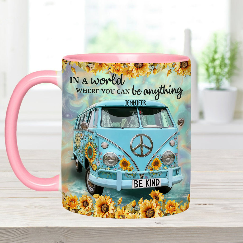 Be Kind - Personalized Hippie Accent Mug