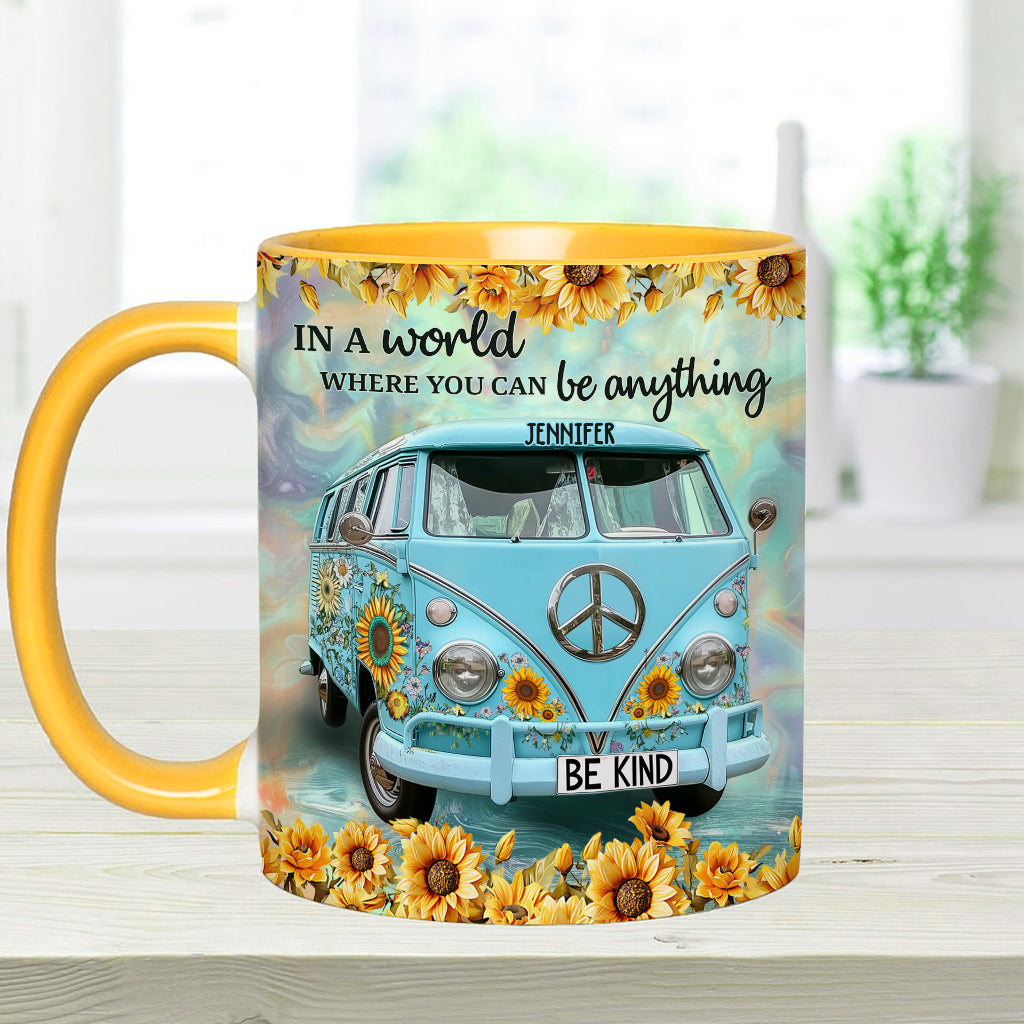 Be Kind - Personalized Hippie Accent Mug