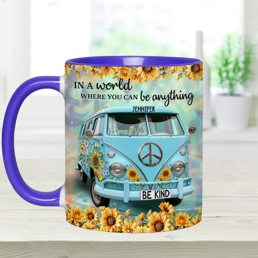 Be Kind - Personalized Hippie Accent Mug