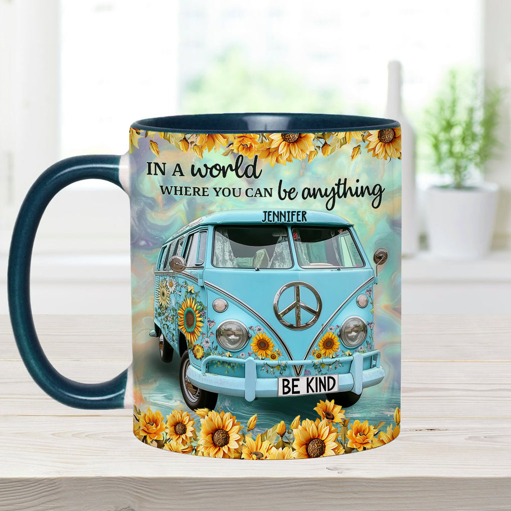 Be Kind - Personalized Hippie Accent Mug