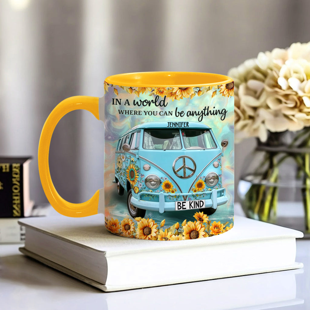 Be Kind - Personalized Hippie Accent Mug