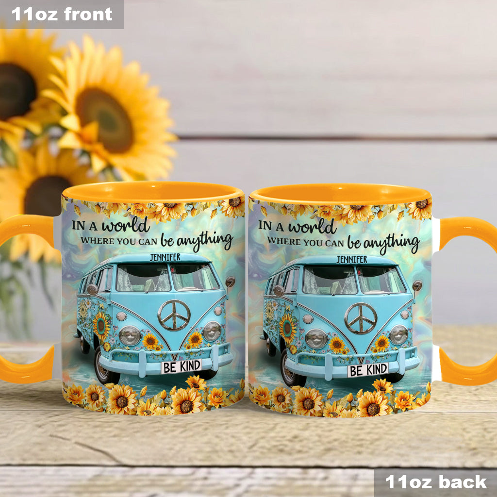 Be Kind - Personalized Hippie Accent Mug