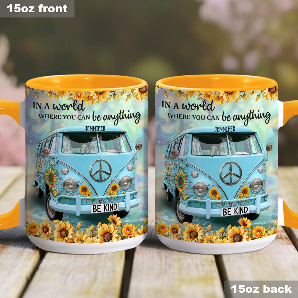 Be Kind - Personalized Hippie Accent Mug
