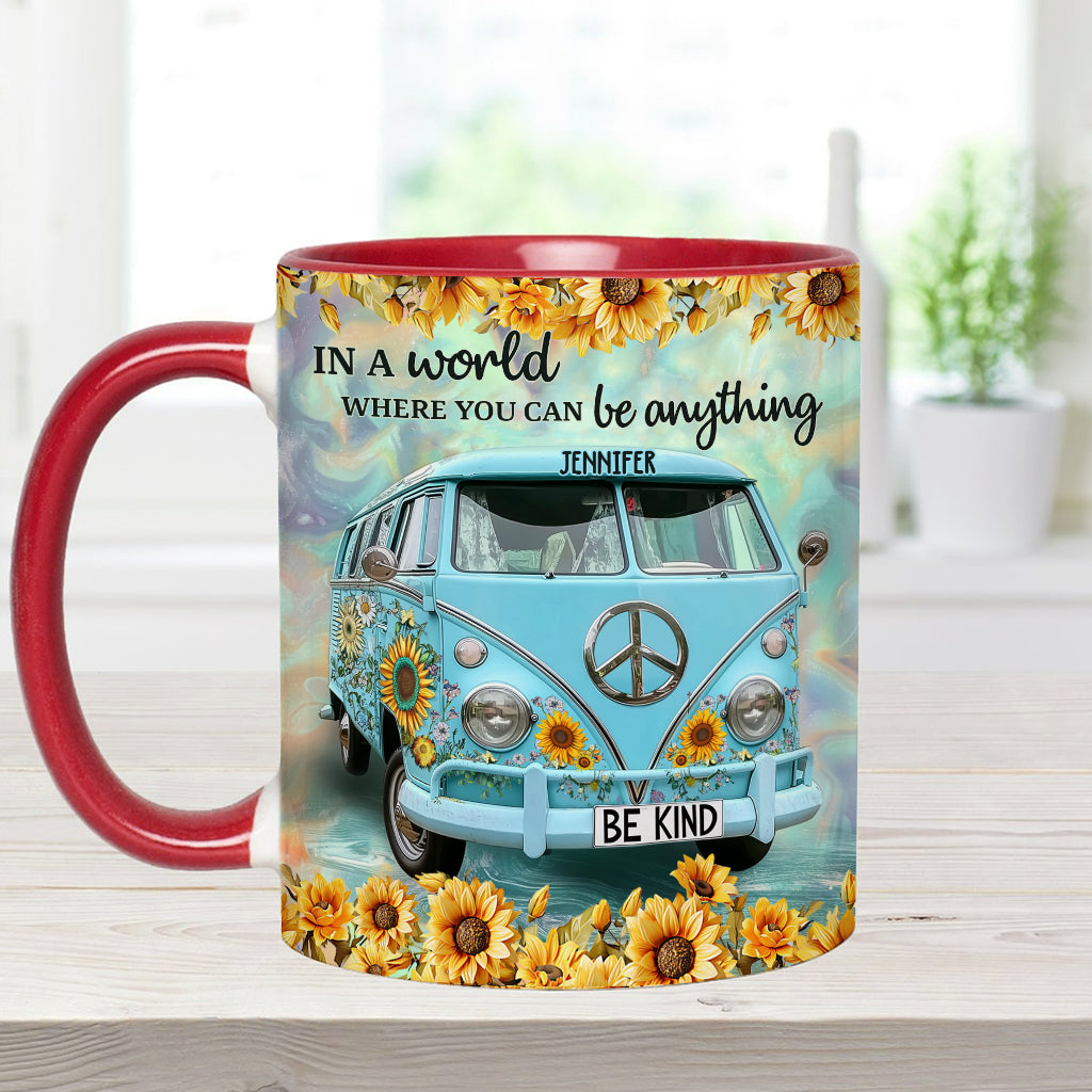 Be Kind - Personalized Hippie Accent Mug