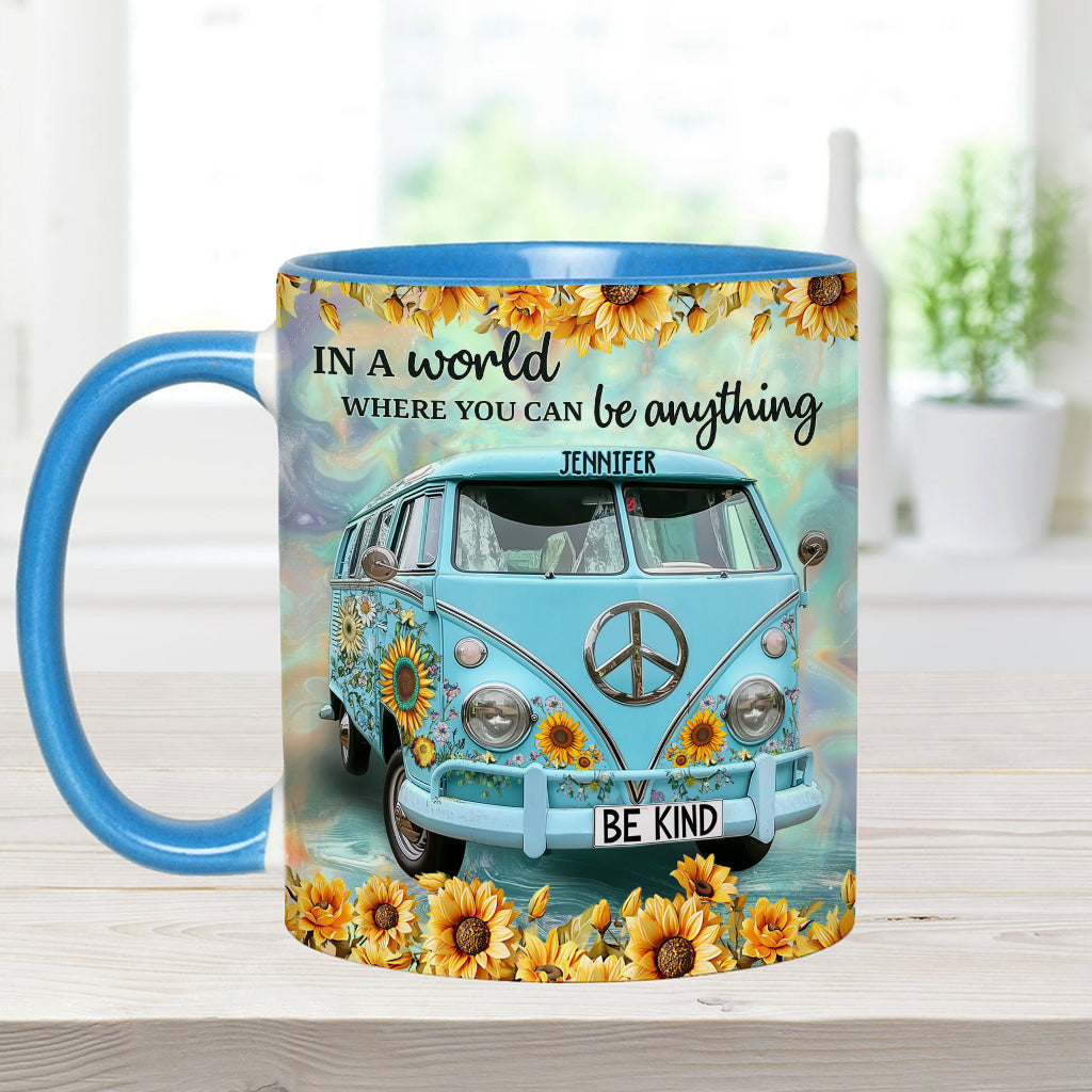 Be Kind - Personalized Hippie Accent Mug