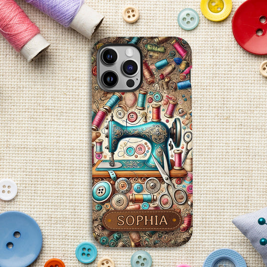 Coque de téléphone personnalisée « Couture » ​​avec imprimé intégral