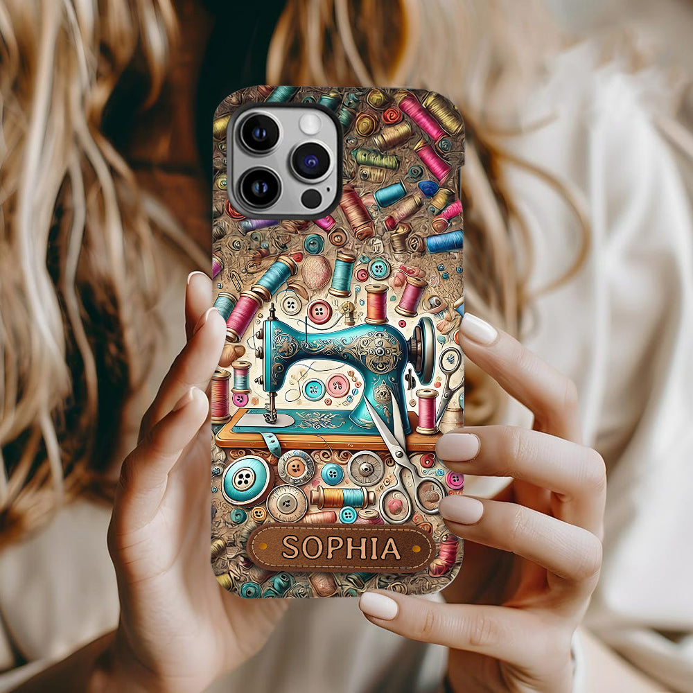 Coque de téléphone personnalisée « Couture » ​​avec imprimé intégral