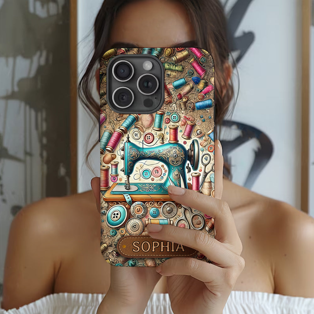 Coque de téléphone personnalisée « Couture » ​​avec imprimé intégral