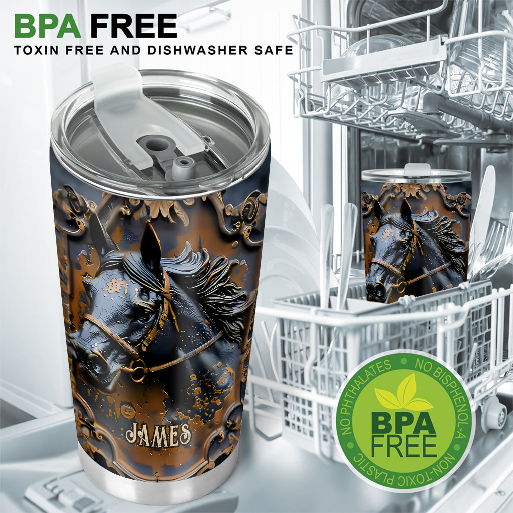 Beautiful Horse - Personalized Horse Tumbler
