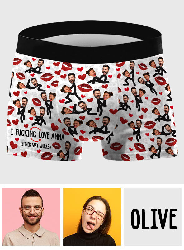 My Favorite Thing To Do - Personalized Couple Men’s Boxer Briefs