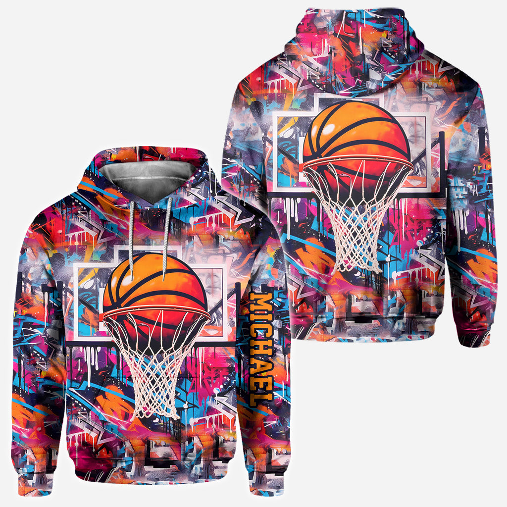 Cooles Basketball-Design – Personalisiertes Basketball-Shirt mit Allover-Print