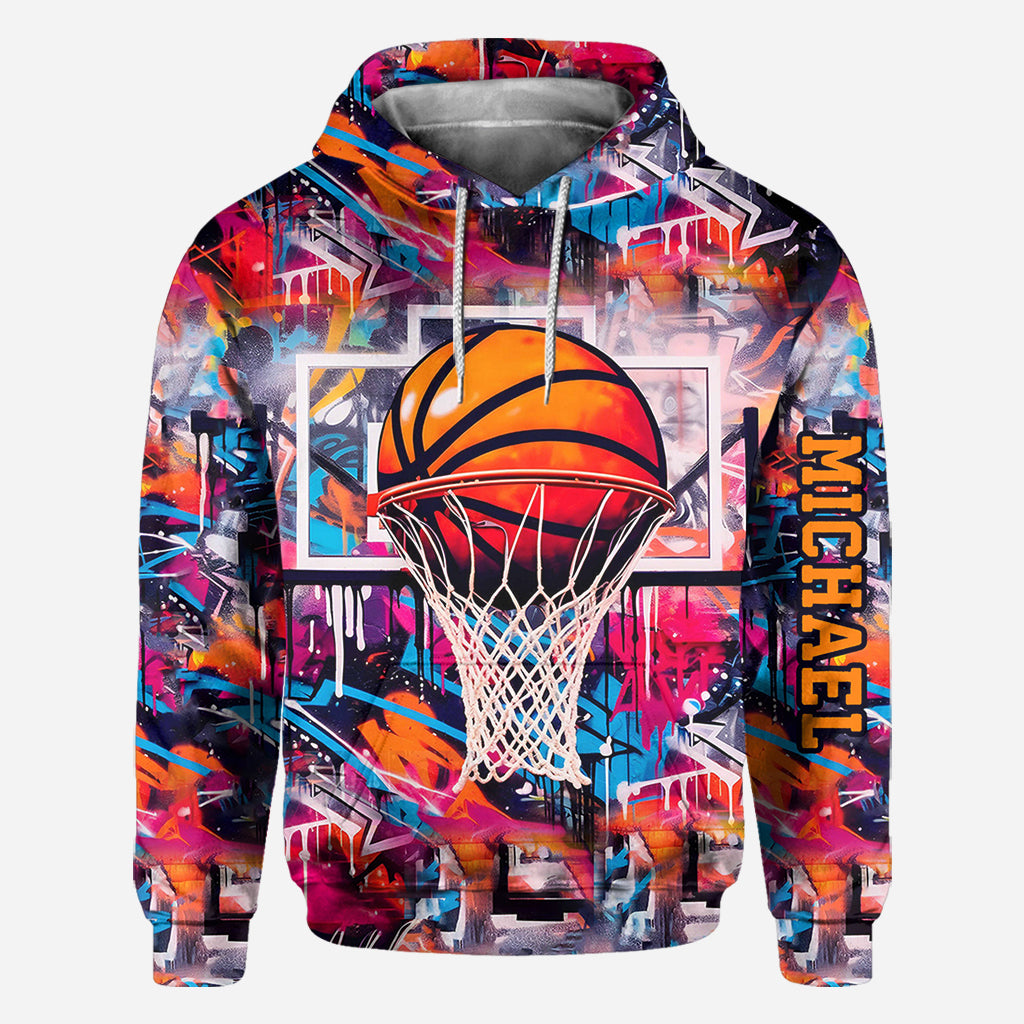 Cooles Basketball-Design – Personalisiertes Basketball-Shirt mit Allover-Print