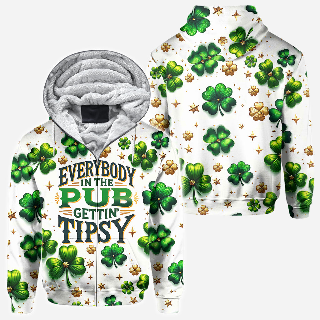 Tout le monde au pub commence à boire un coup - T-shirt intégral pour la Saint-Patrick