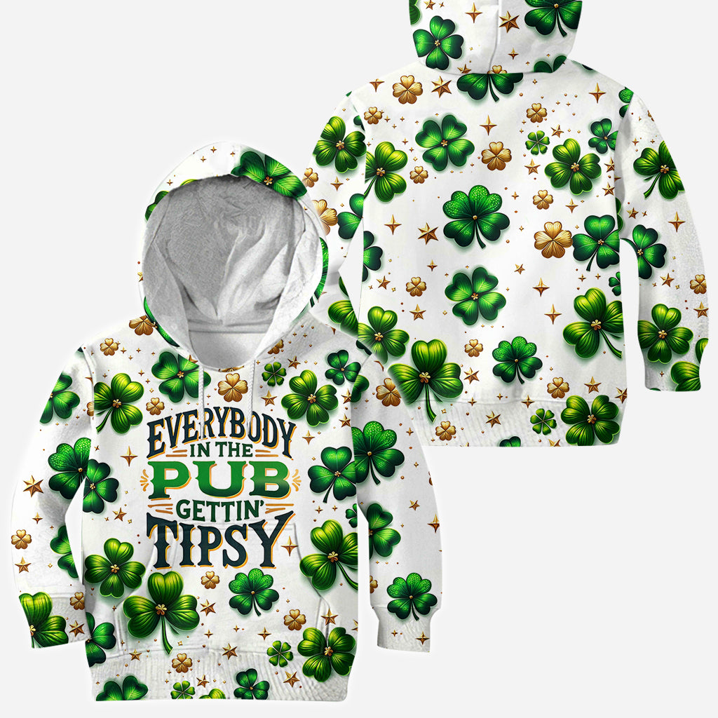 Tout le monde au pub commence à boire un coup - T-shirt intégral pour la Saint-Patrick