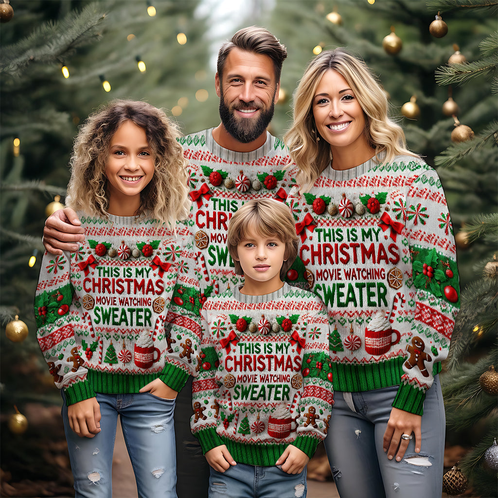 Das ist mein Weihnachtsfilm-Pullover - personalisierter hässlicher Weihnachtspullover