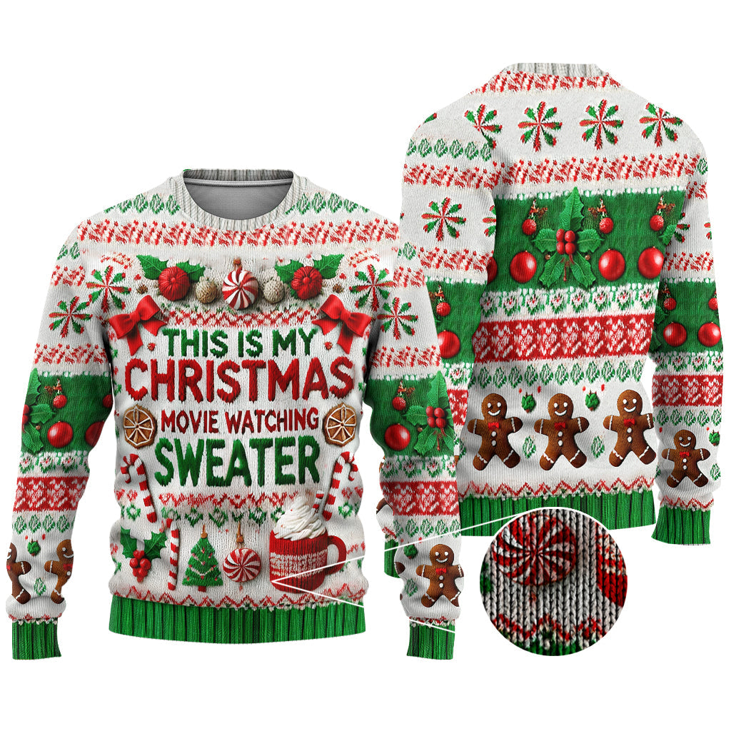 Das ist mein Weihnachtsfilm-Pullover - personalisierter hässlicher Weihnachtspullover