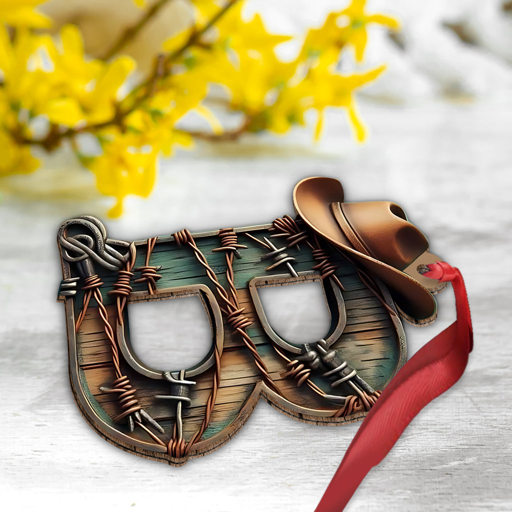 Strong Cowboy - Personalized Ornament