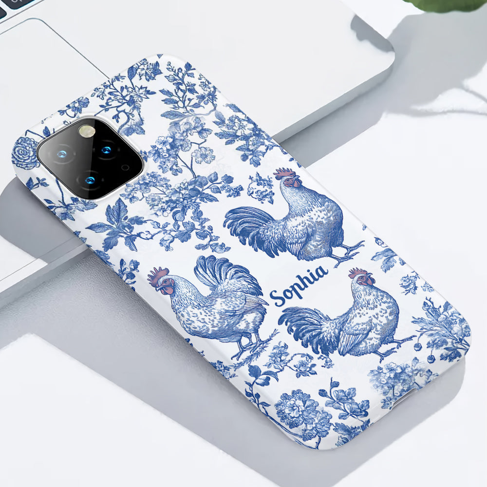 Chicken Toile de Jouy - Personalized Chicken Full Print Phone Case